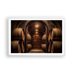 Plagát v bielom ráme - Nádherná pivnica - 91x61 cm