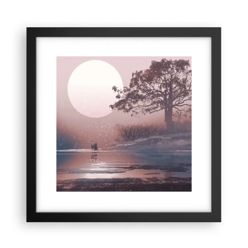 Plagát v čiernom ráme - Nočné zázraky - 30x30 cm