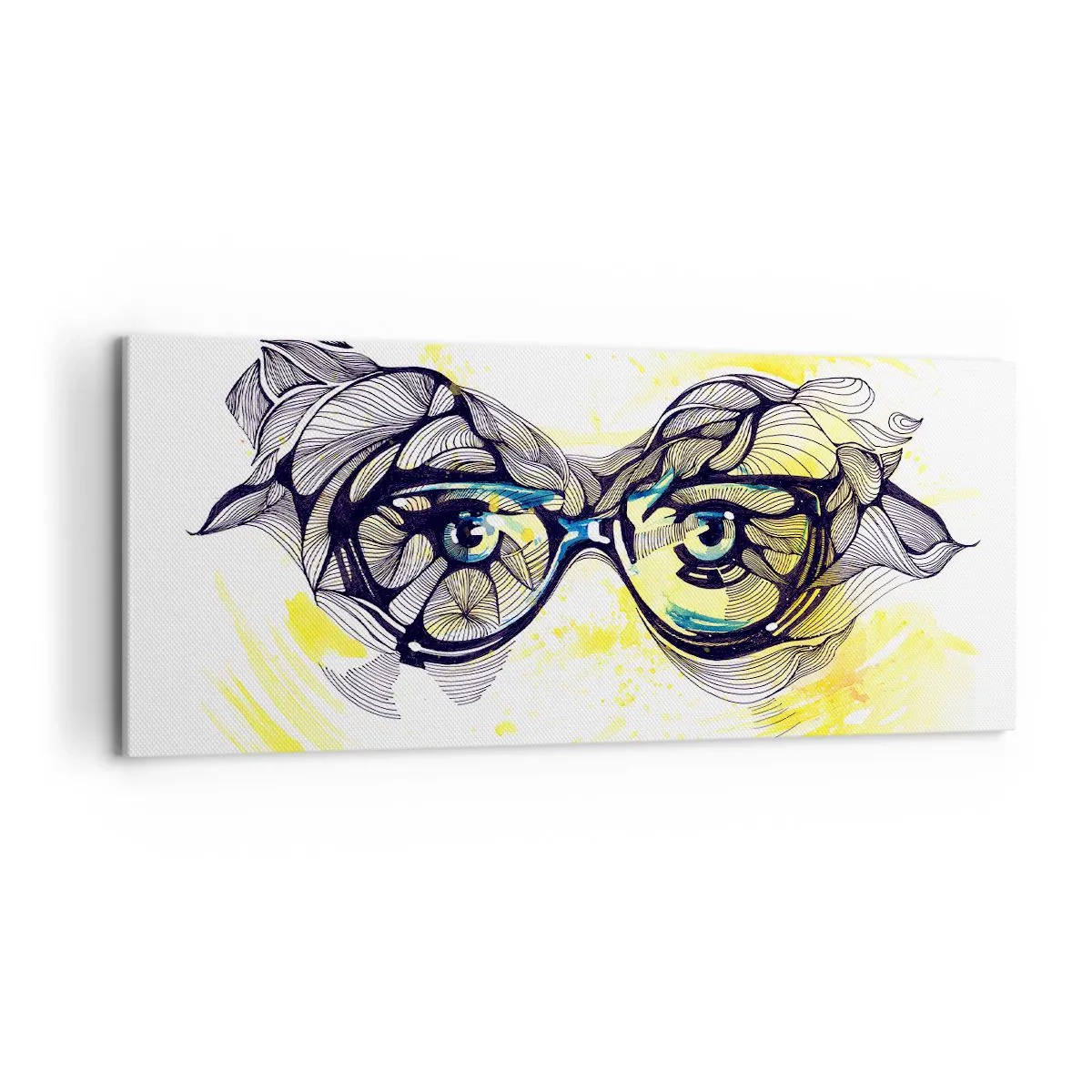 Obraz na plátne - Cez modré okuliare - 120x50 cm