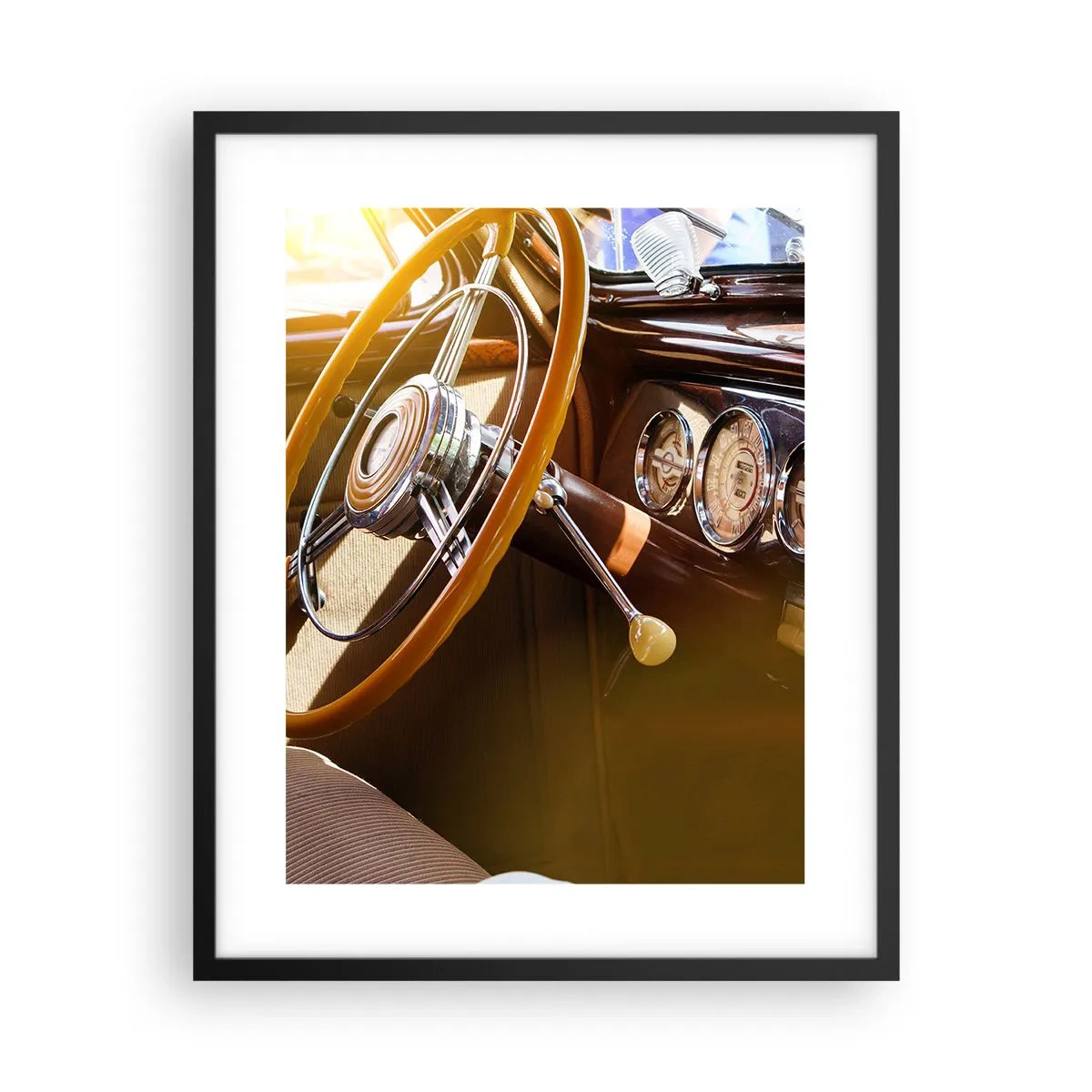 Plagát v čiernom ráme - Závan luxusu z minulosti - 40x50 cm