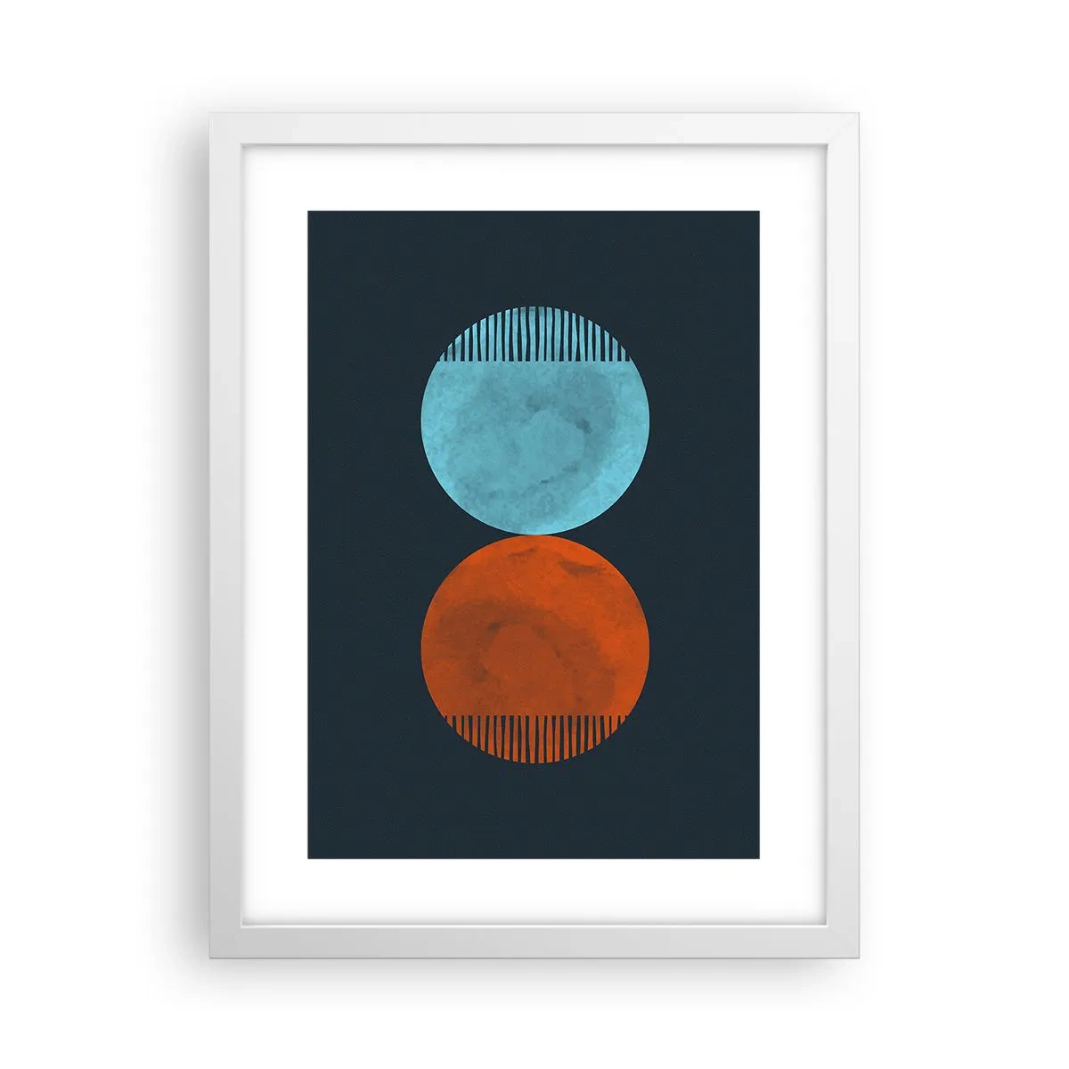 Plagát v bielom ráme - Iba geometria? - 30x40 cm