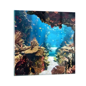 Obraz na skle - Ani vo sne ťa to nenapadlo - 40x40 cm