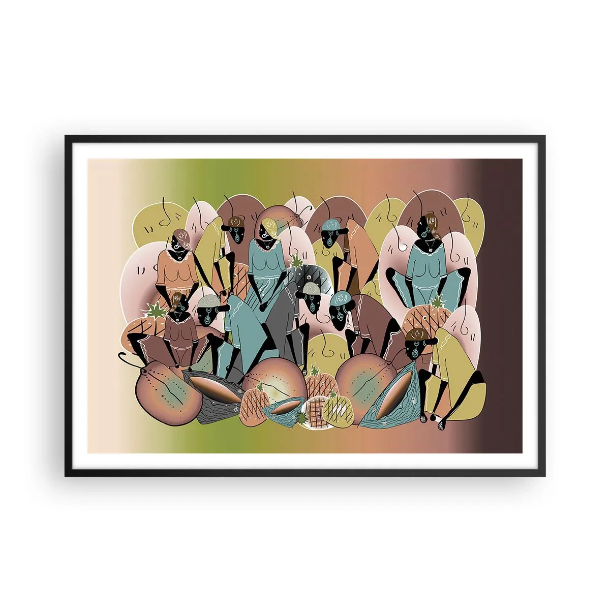 Plagát v čiernom ráme - Blíži sa veľký sviatok - 100x70 cm