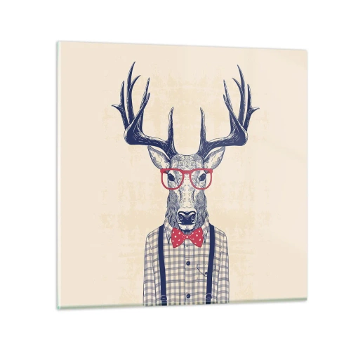 Obraz na skle - Zábavná extravagancia - 60x60 cm