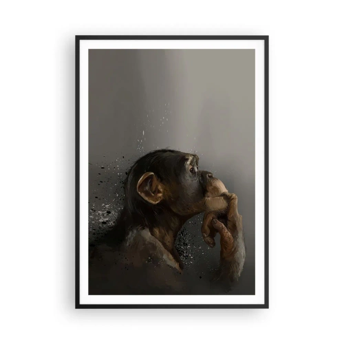 Plagát v čiernom ráme - Určite mysliteľ - 70x100 cm