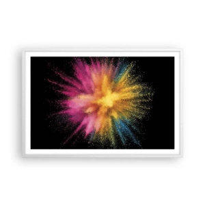 Plagát v bielom ráme - Zrodenie farieb - 91x61 cm