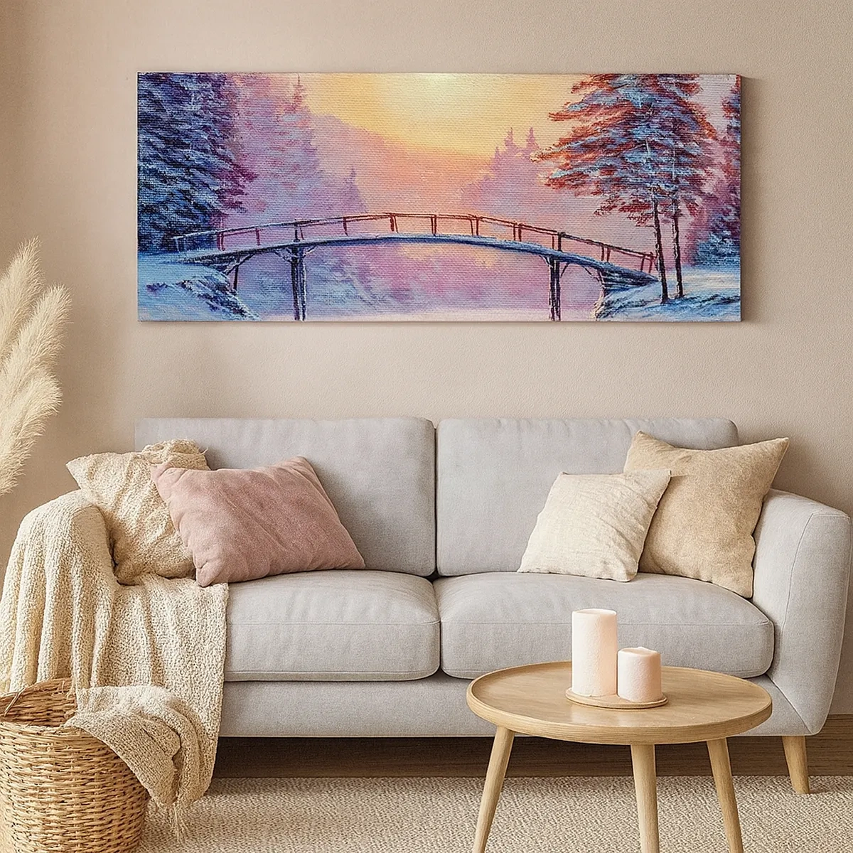 Obraz na plátne - Štyri ročné obdobia - zima - 30x30 cm