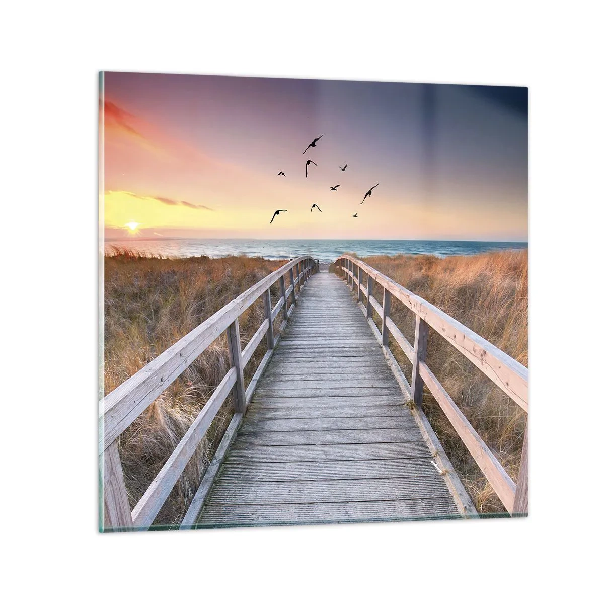 Obraz na skle - Priestor pre vzostupy - 50x50 cm