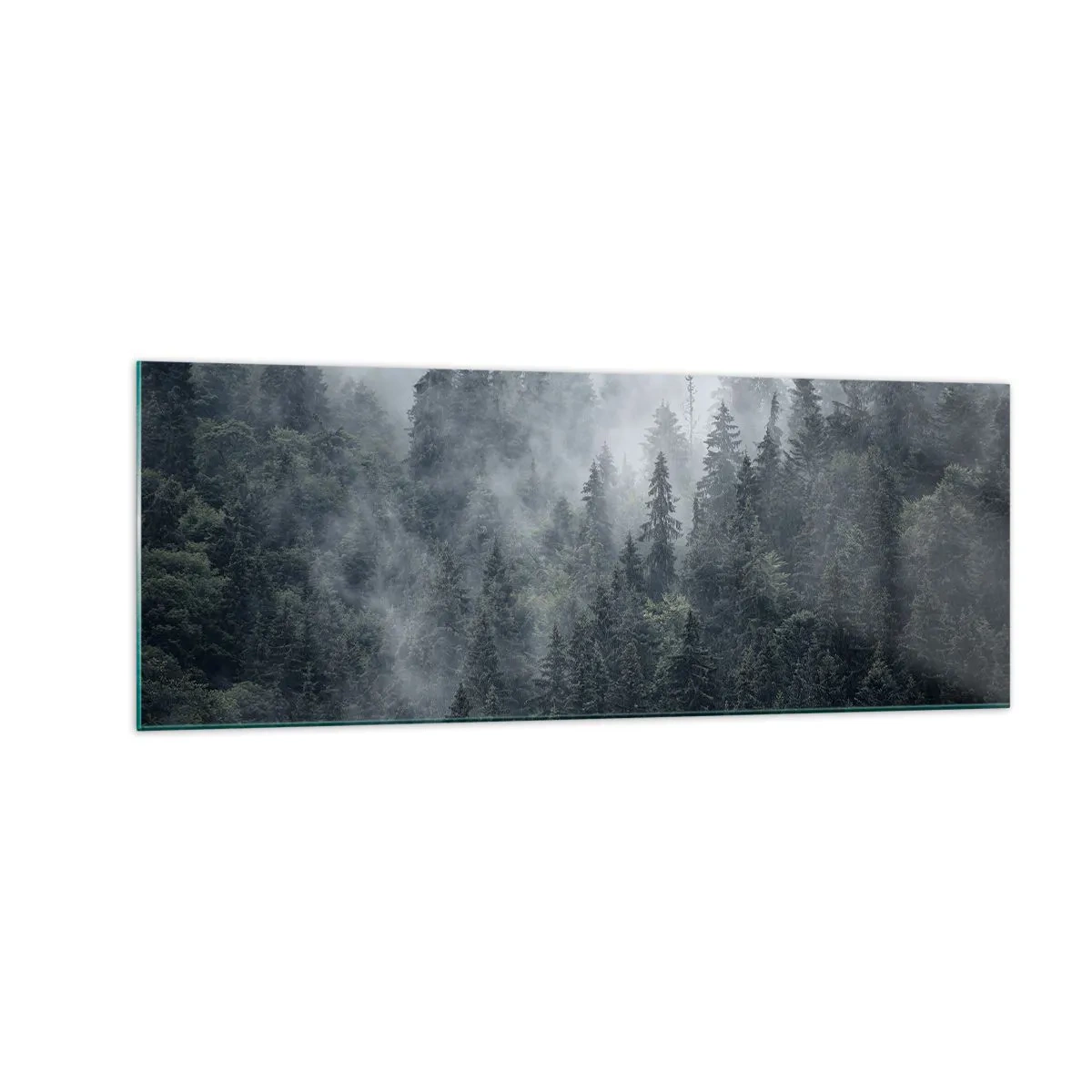 Obraz na skle - Lesné svitania - 140x50 cm