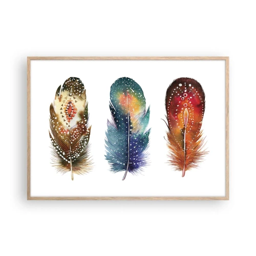 Plagát v ráme zo svetlého duba - Rituály, obrady, tajomstvá - 100x70 cm