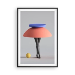 Plagát v čiernom ráme - Surrealistická kompozícia - 61x91 cm