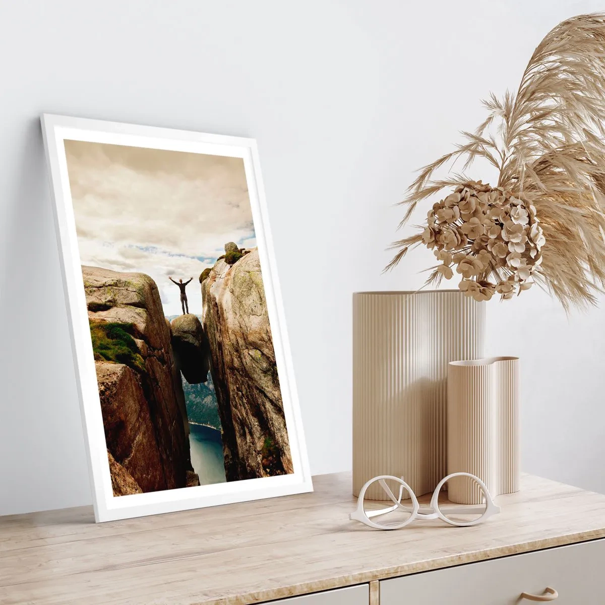 Plagát v bielom ráme - Ako sa cítim?! - 40x50 cm