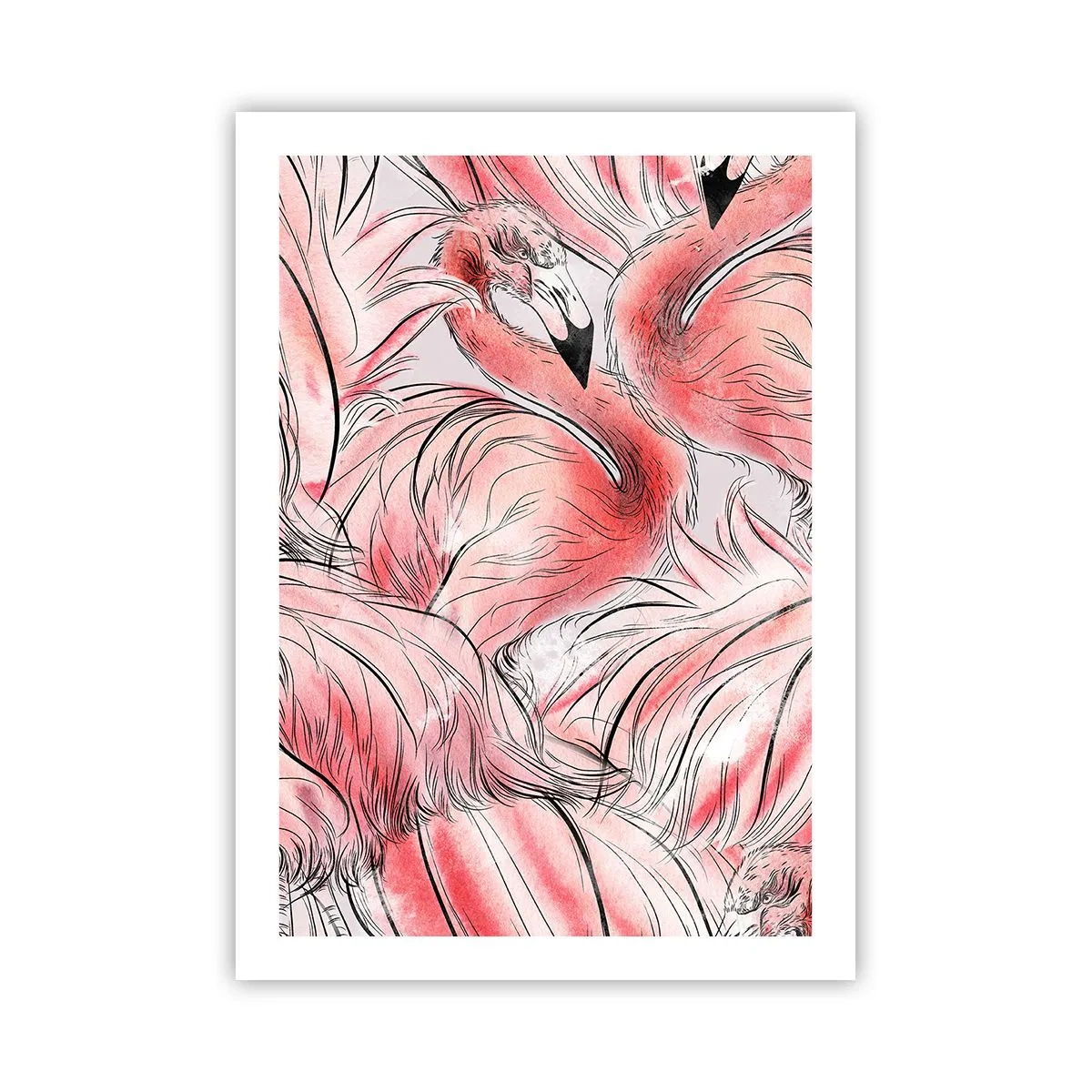 Plagát - Vtáči corps de ballet - 50x70 cm