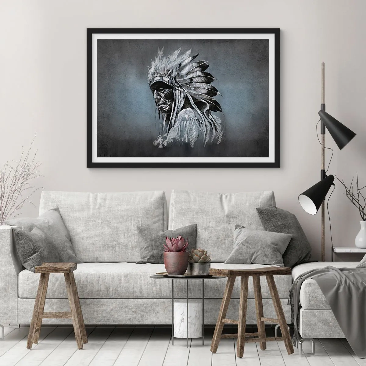 Plagát v čiernom ráme - Návrat k základom - 70x50 cm
