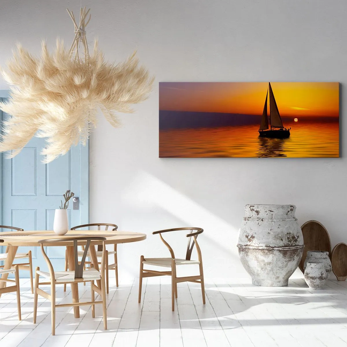 Obraz na plátne - Ako je tu za súmraku ticho… - 100x40 cm