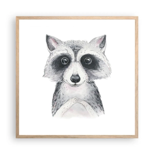 Plagát v ráme zo svetlého duba - Chvíľa dojatia - 60x60 cm