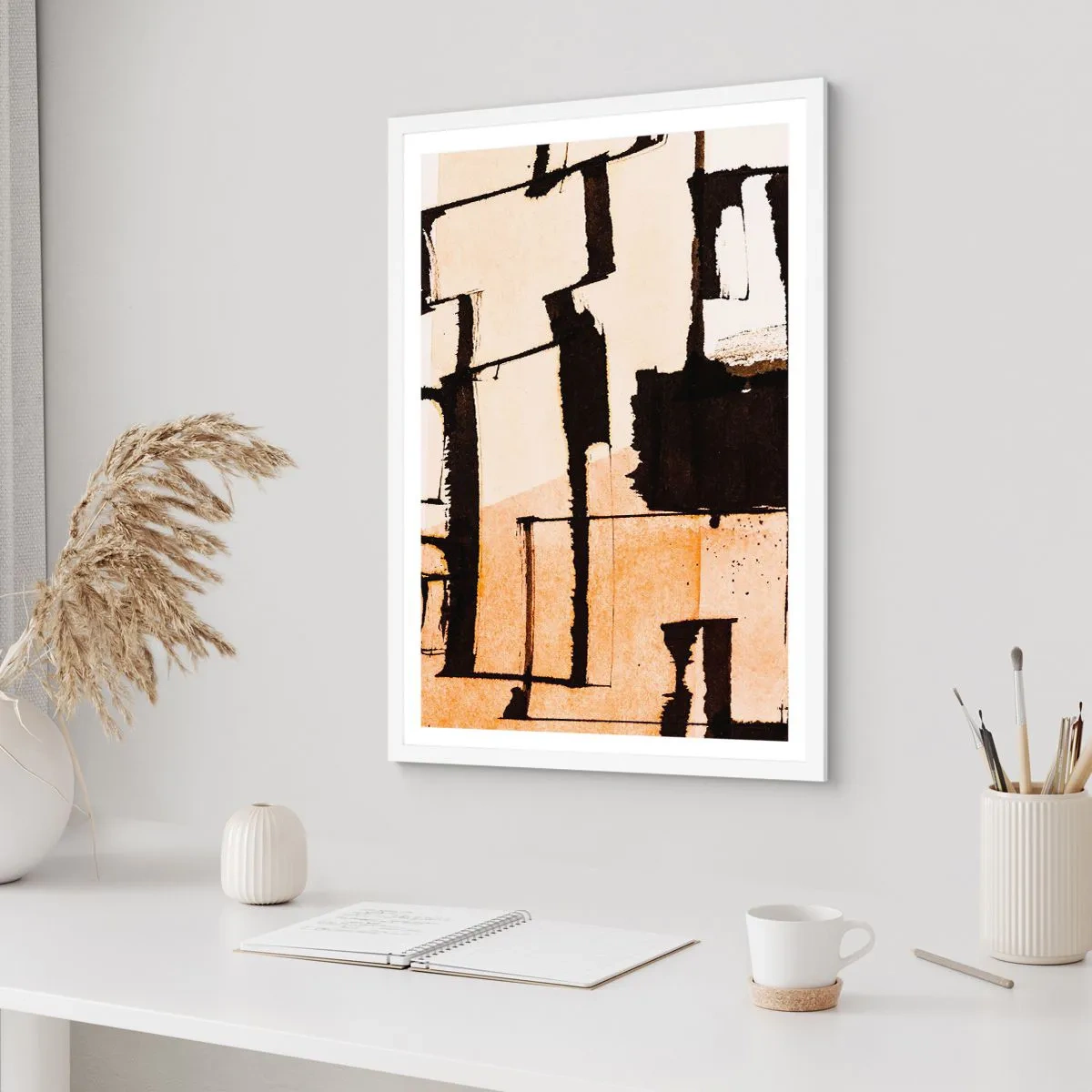 Plagát v bielom ráme - Avšak poriadok - 61x91 cm