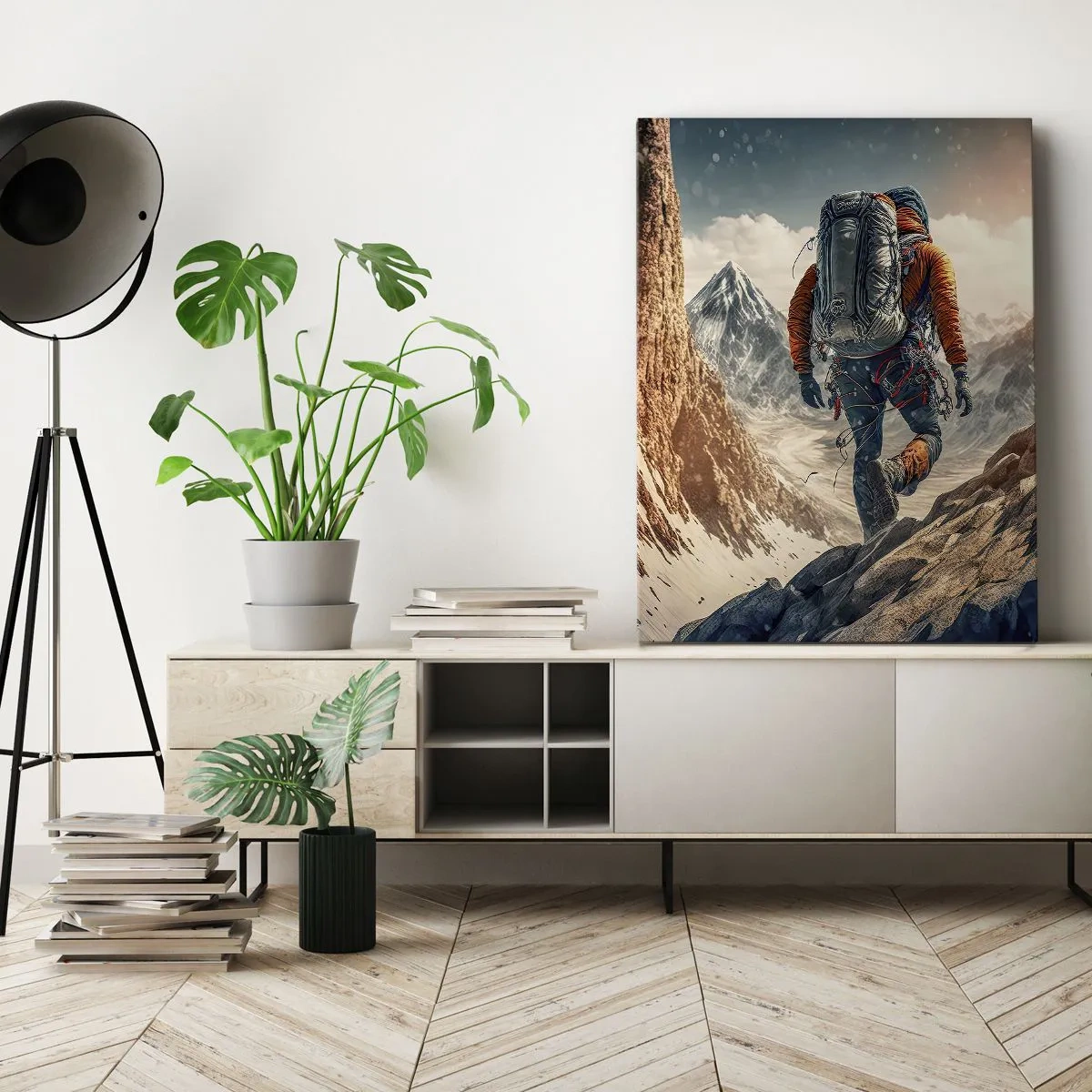 Obraz na plátne - Osamelý bojovník - 70x100 cm