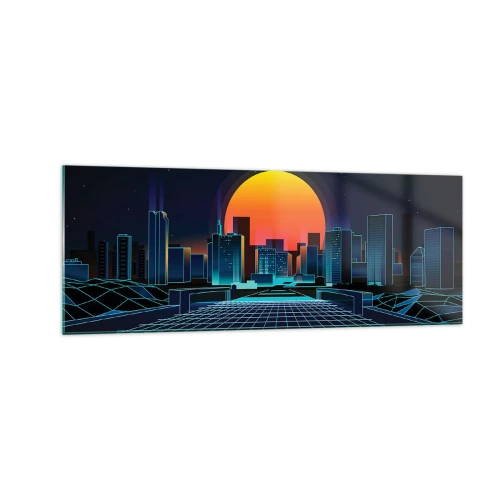 Obraz na skle - Stále chcete do reálu? - 140x50 cm