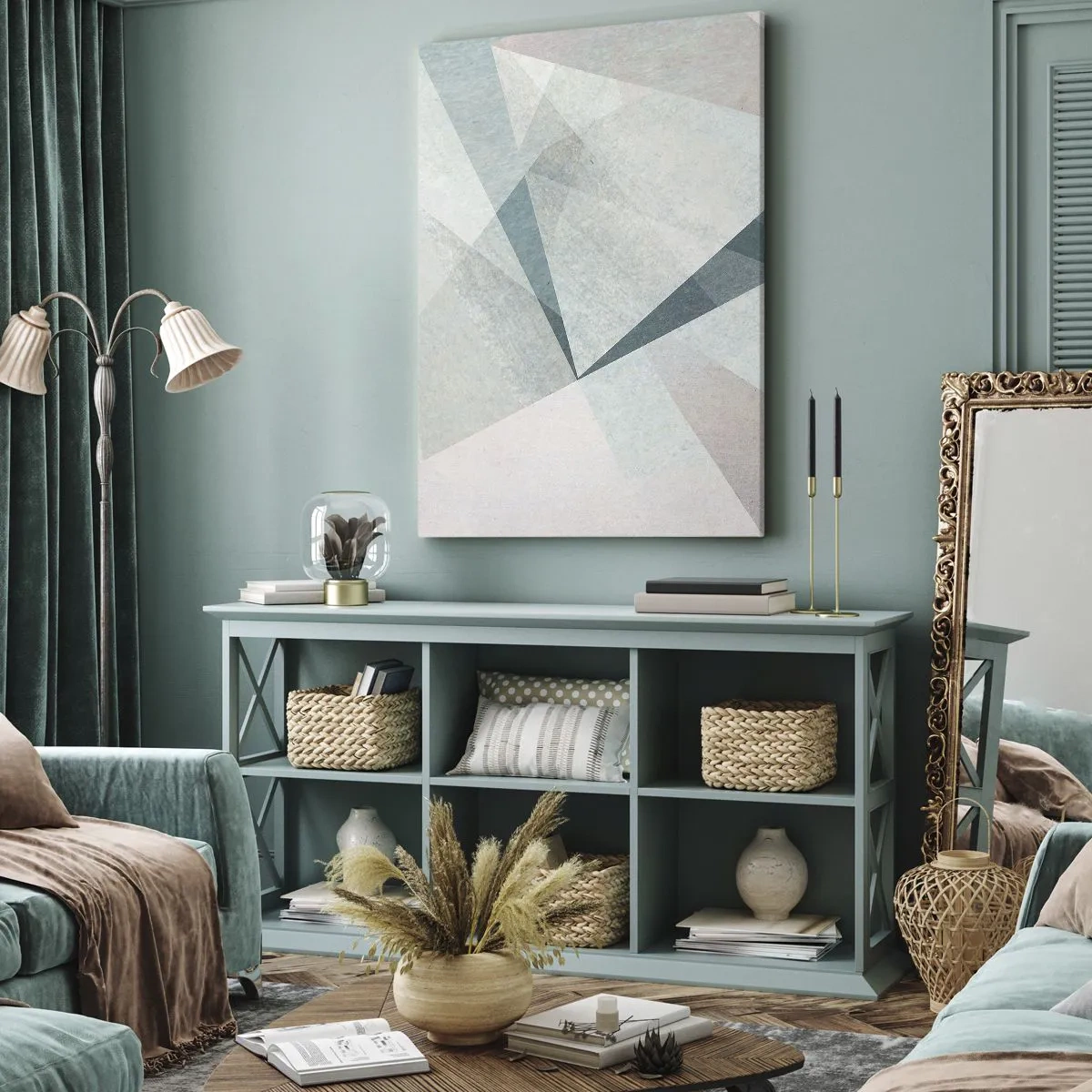 Obraz na plátne - V kľude, ale dynamicky - 55x100 cm