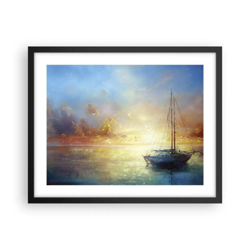 Plagát v čiernom ráme - V zlatom zálive - 50x40 cm