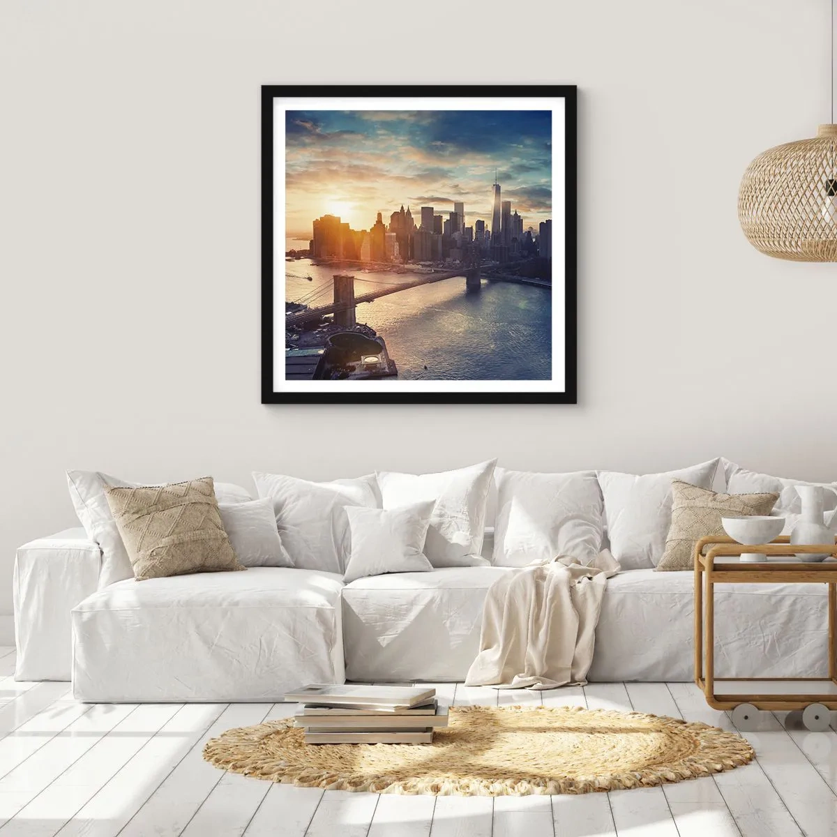 Plagát v čiernom ráme - Pomník kultúry Západu - 60x60 cm