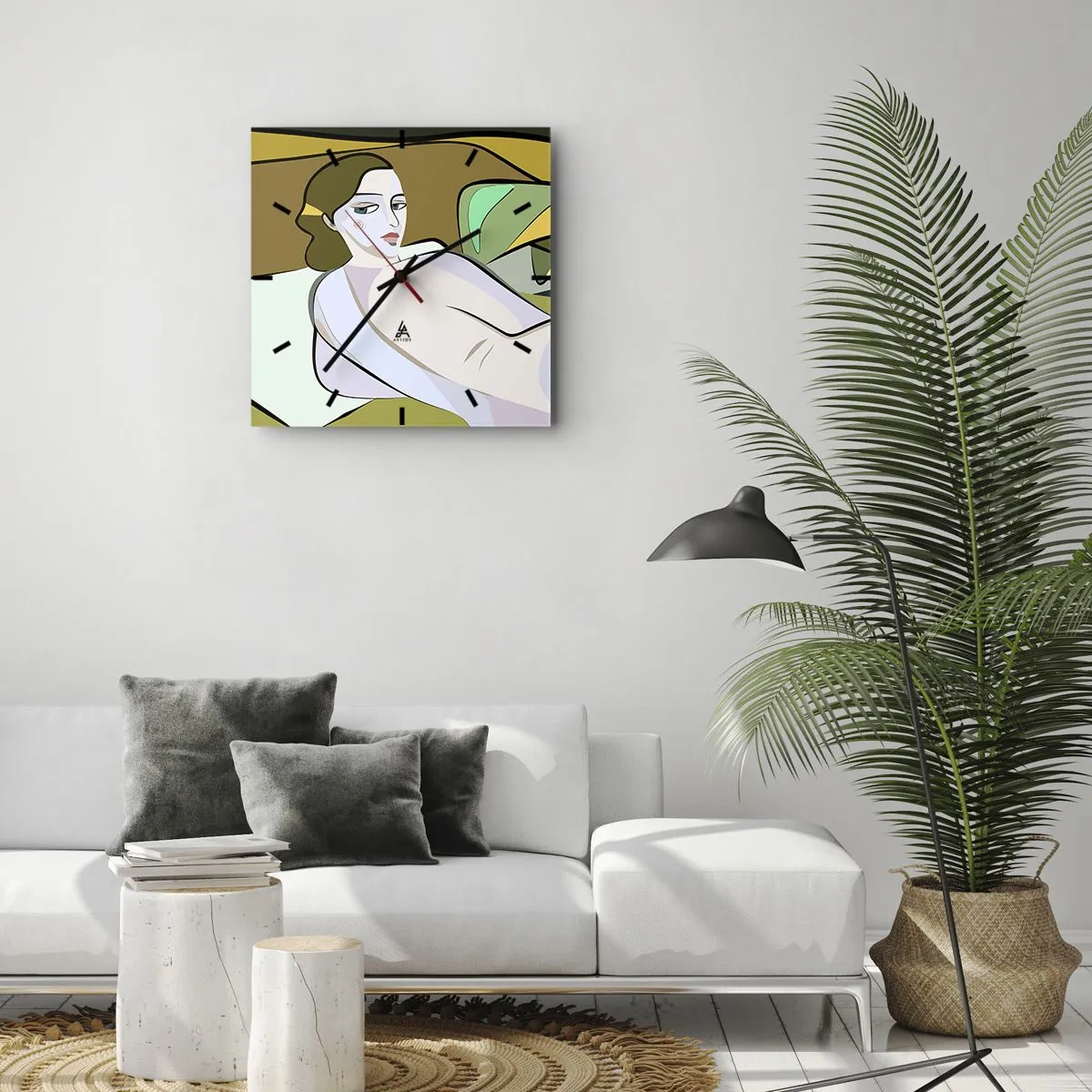 Nástenné hodiny - Intímny portrét - 40x40 cm