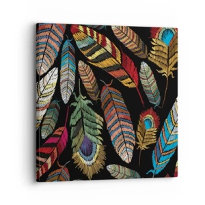 Obraz na plátne - Vtáčí karneval - 30x30 cm