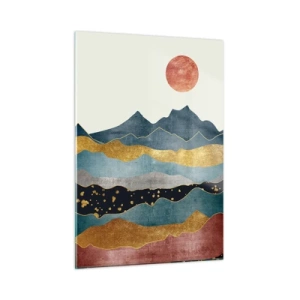 Obraz na skle - Prierez svetom - 50x70 cm