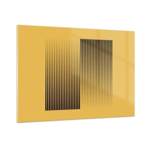 Obraz na skle - Štvorec protikladov - 100x70 cm