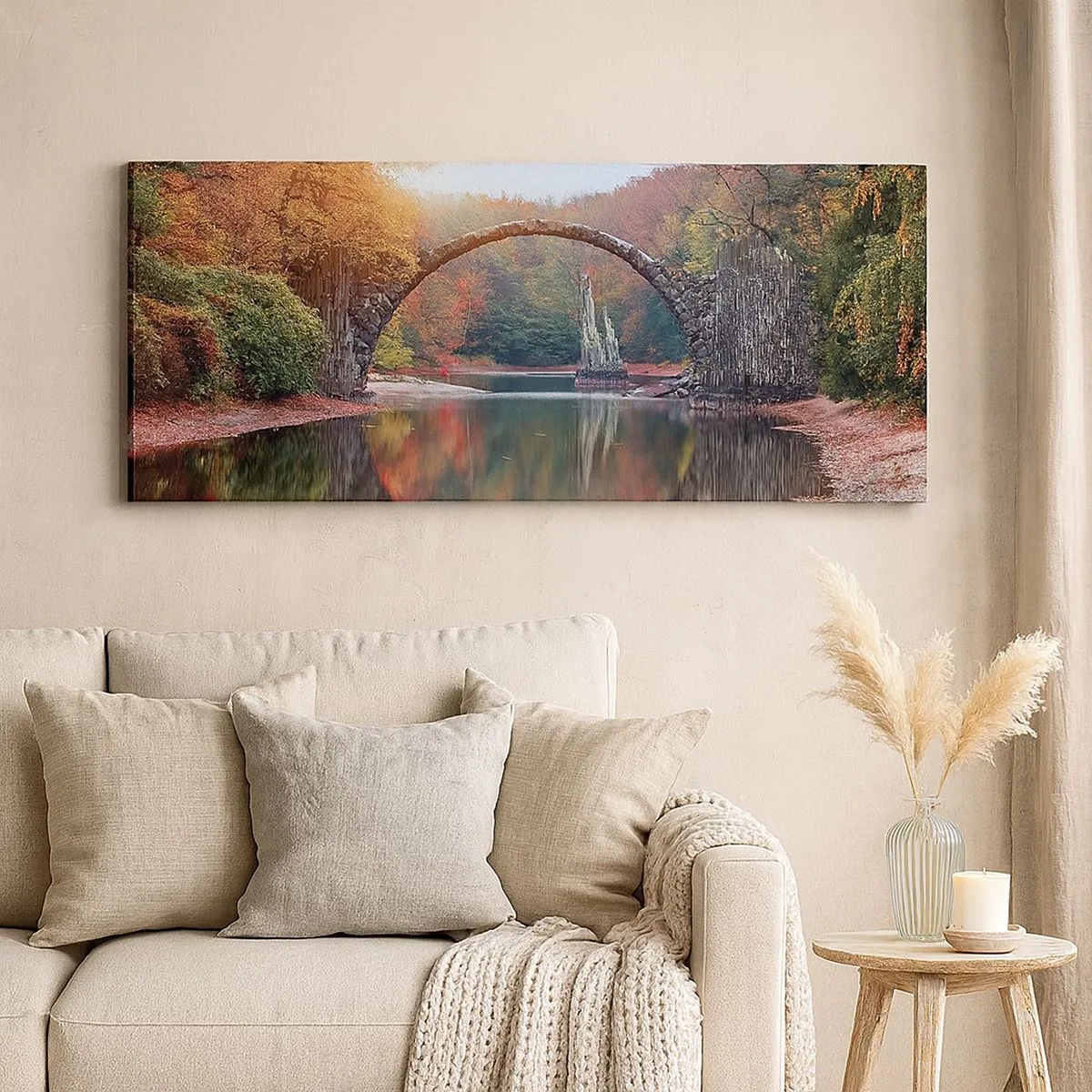 Obraz na plátne - Za zrkadlom - 100x40 cm