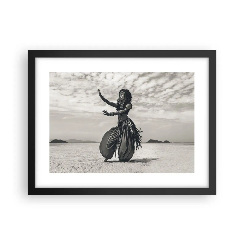 Plagát v čiernom ráme - Tanec južných ostrovov - 40x30 cm