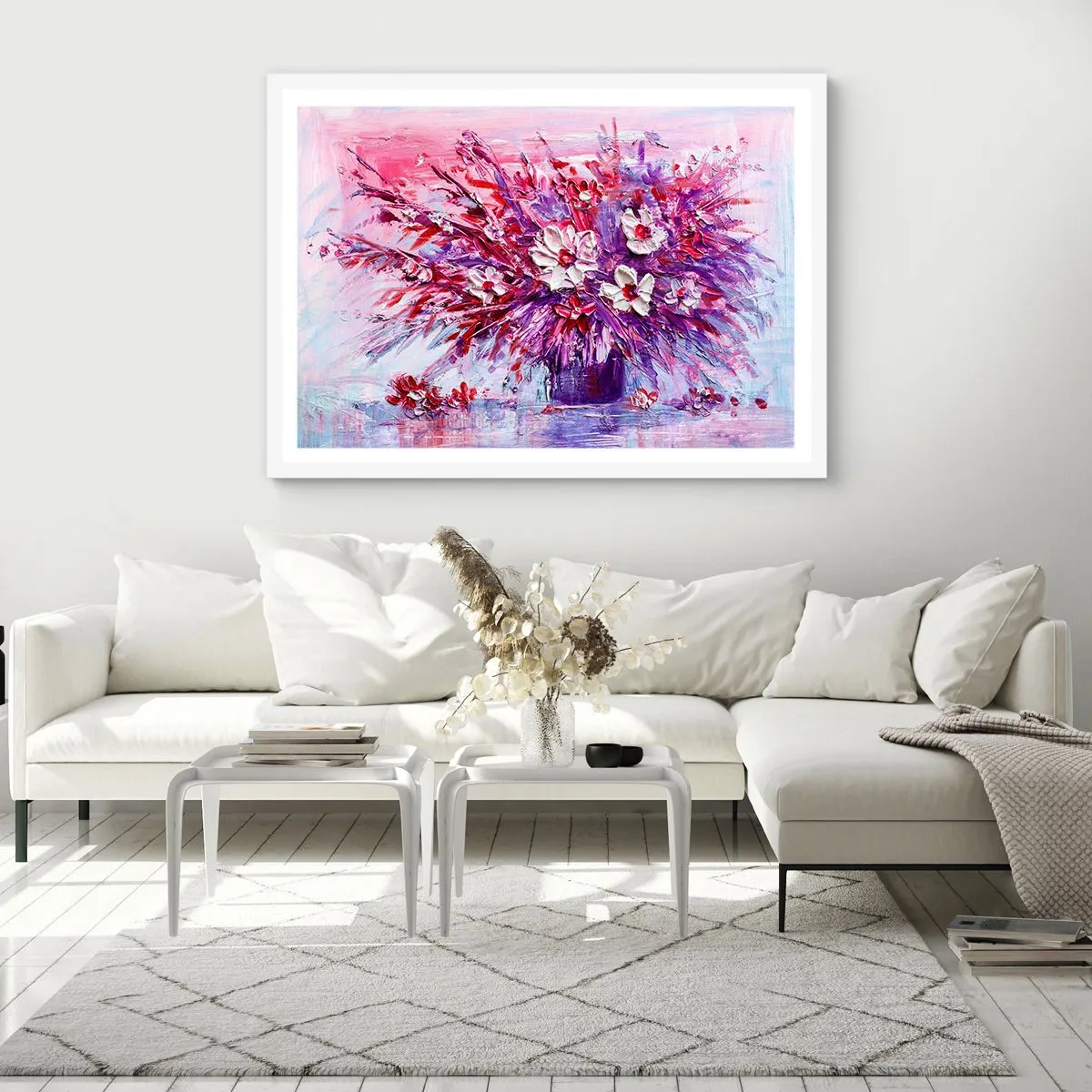 Plagát v bielom ráme - Nevinnosť a vášeň - 100x70 cm