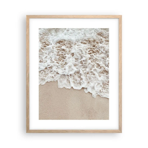 Plagát v ráme zo svetlého duba - Hneď sa vrátim - 40x50 cm