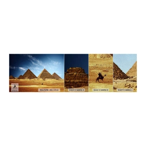Vzorka fototapety Premium Sand - 40 storočí sa na vás pozerá - Pyramídy, Architektúra, Krajina - 100x30 cm