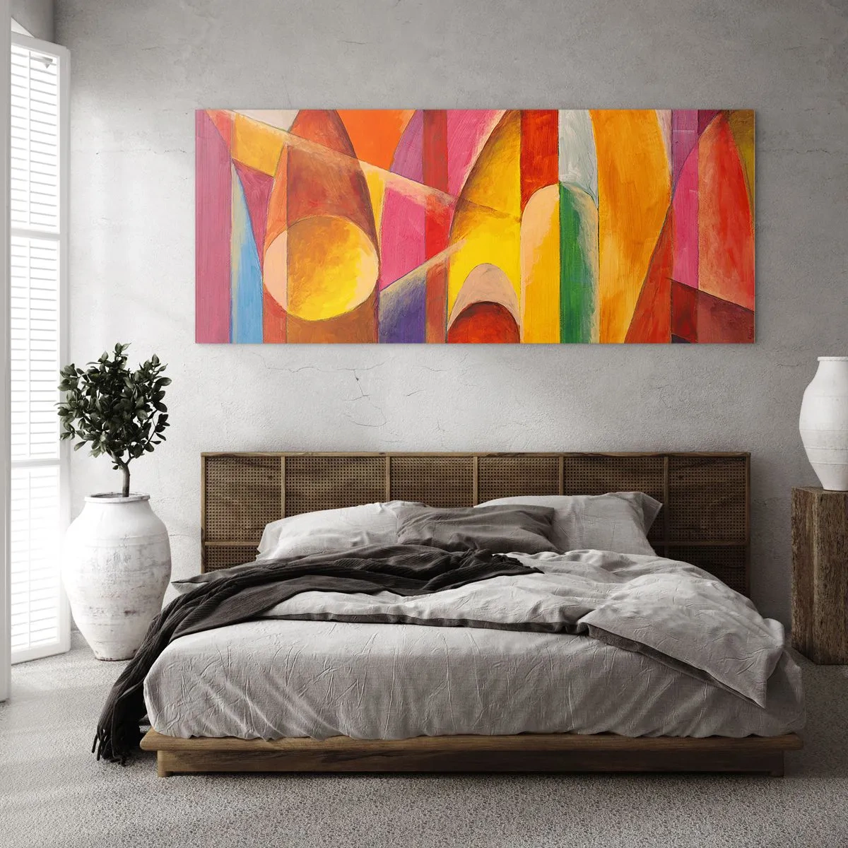 Obraz na skle - Katedrála slnka - 140x50 cm