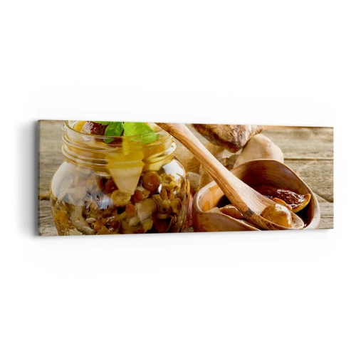Obraz na plátne - Či už čerstvý alebo solený, alebo jesenný… - 90x30 cm