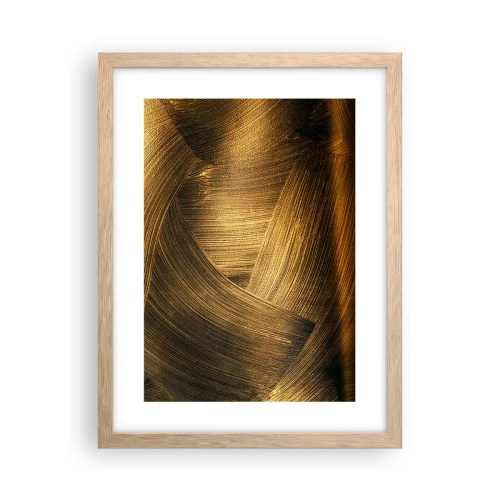 Plagát v ráme zo svetlého duba - V zlatom labyrinte - 30x40 cm
