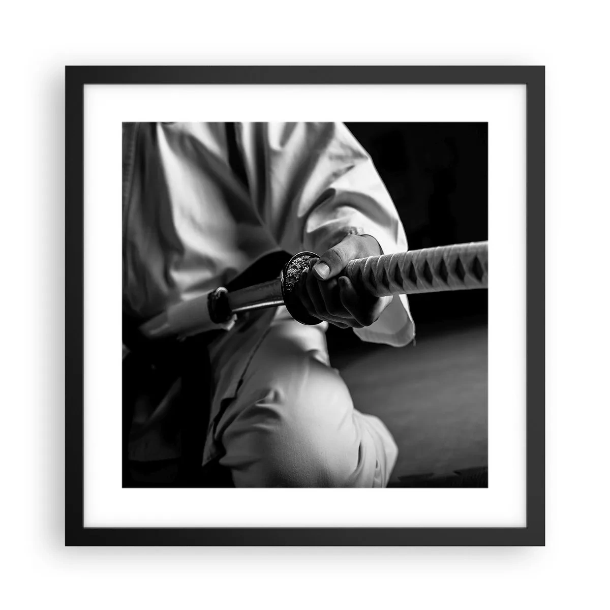 Plagát v čiernom ráme - Duša bojovníka - 40x40 cm