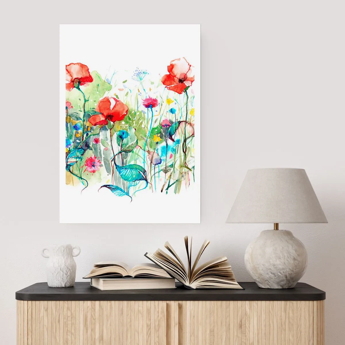 Plagát - Kvitnúca lúka v máji - 61x91 cm