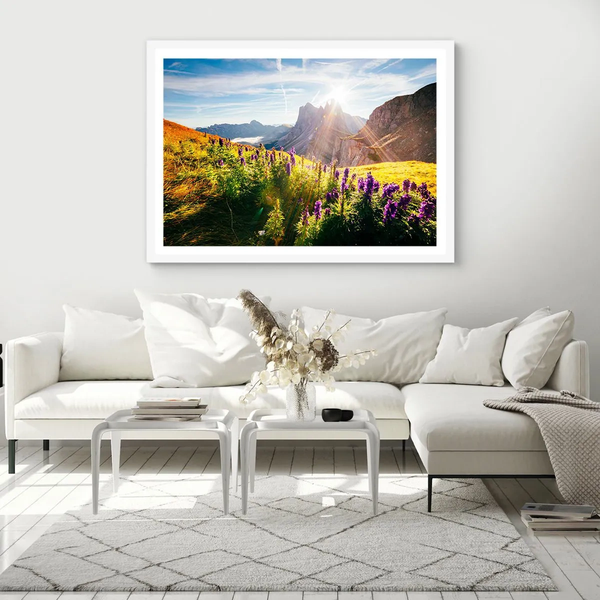 Plagát v bielom ráme - Tajomný život bylín - 70x50 cm