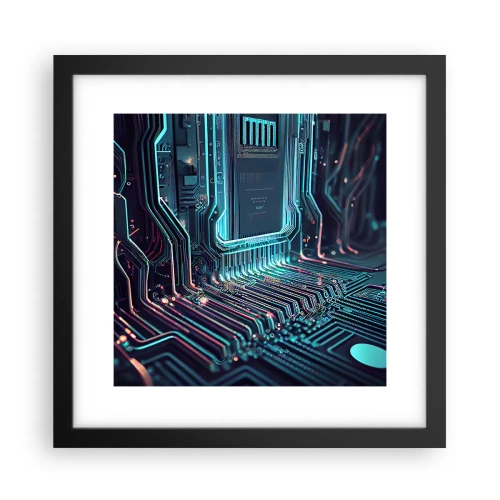 Plagát v čiernom ráme - Len tak premýšľam… - 30x30 cm