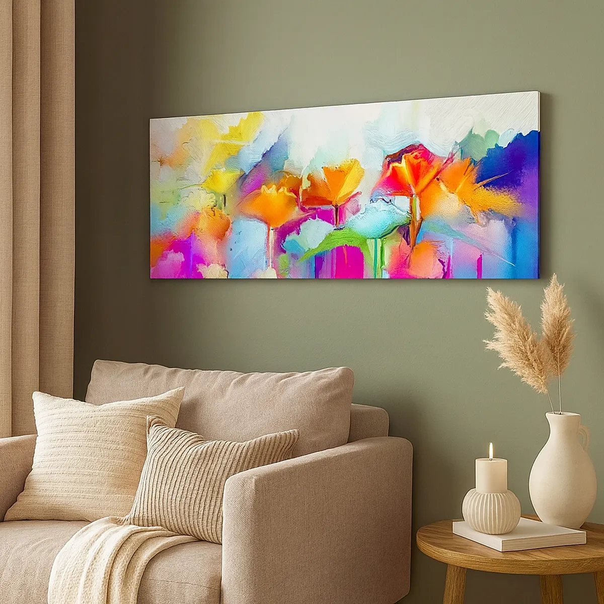 Obraz na plátne - Dúha rozkvitla - 30x30 cm