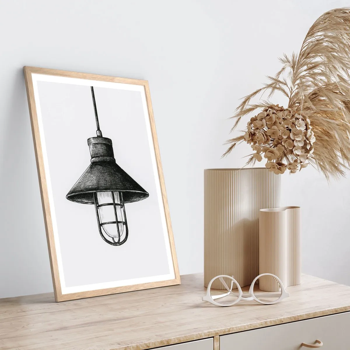 Plagát v ráme zo svetlého duba - Ako pred rokmi… - 61x91 cm