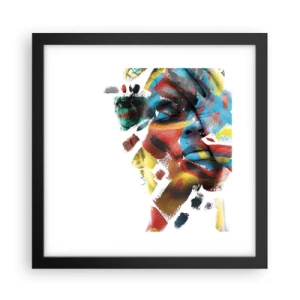Plagát v čiernom ráme - Pestrá osobnosť - 30x30 cm