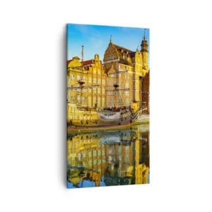 Obraz na plátne - Zrkadlový odraz minulosti - 45x80 cm