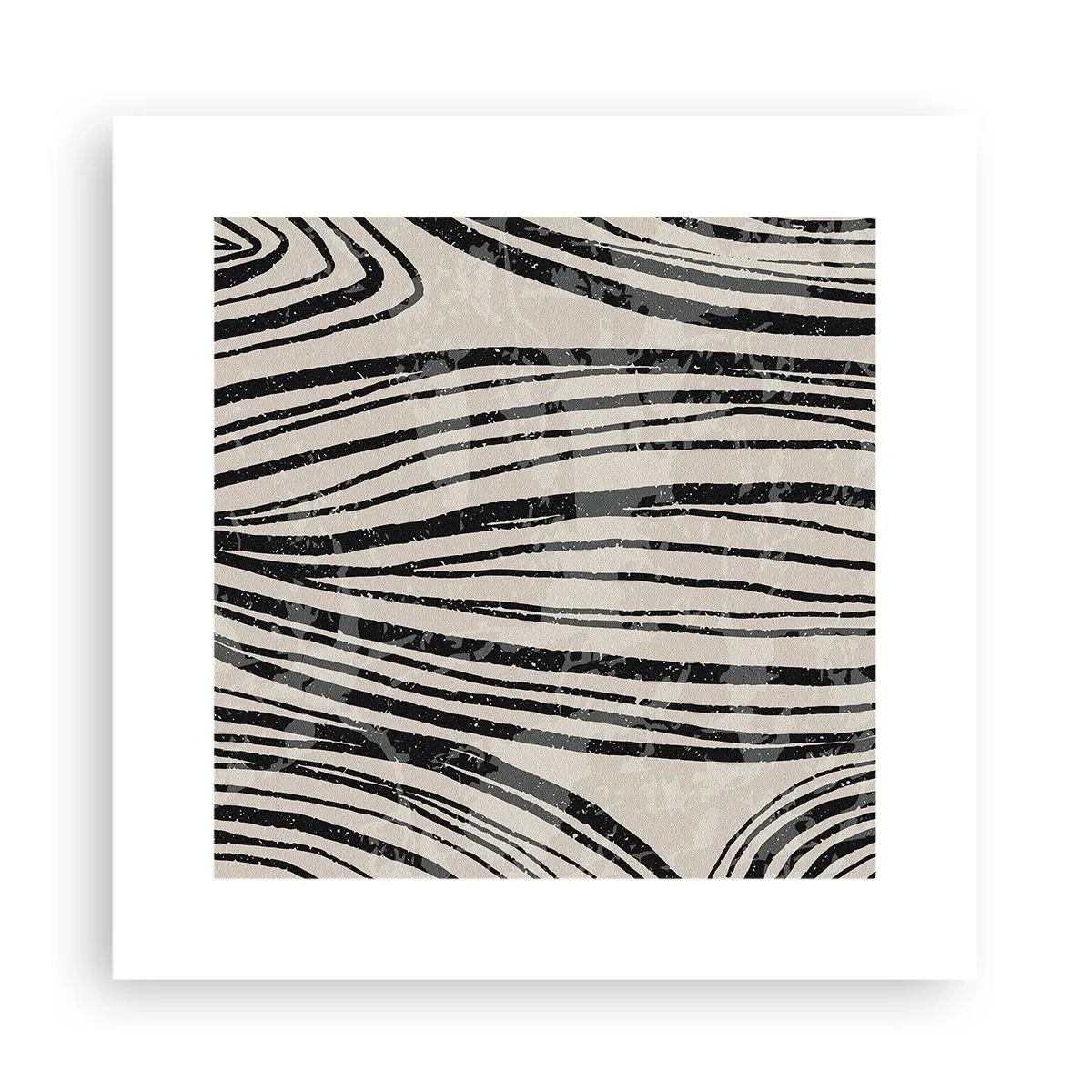 Plagát - Močiar s líniami - 30x30 cm