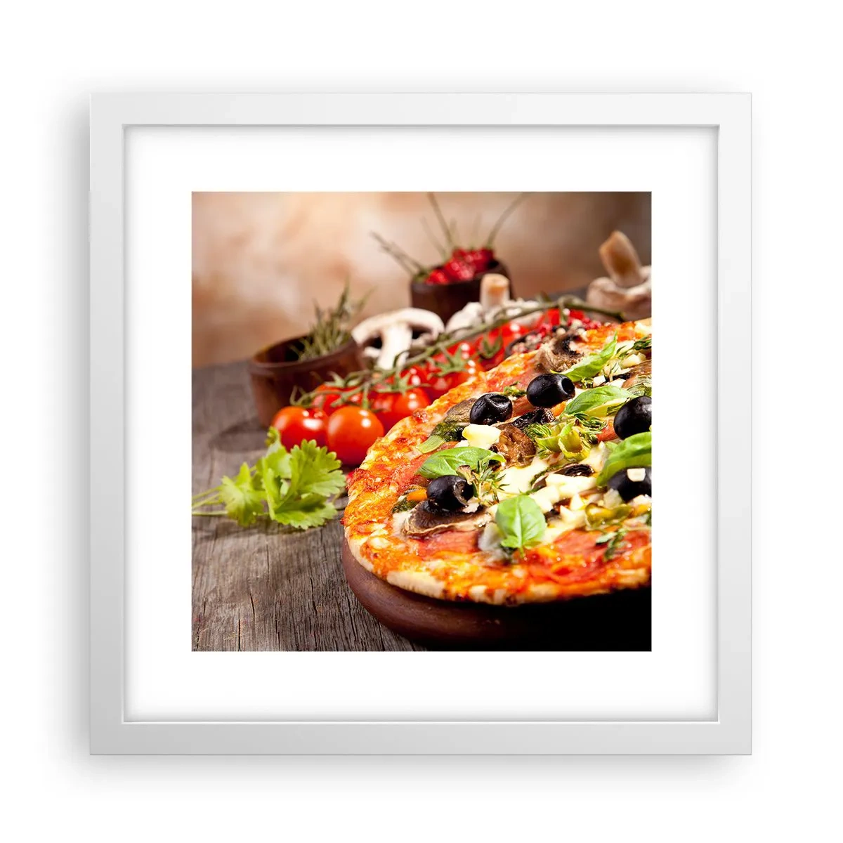 Plagát v bielom ráme - Z telurických zložiek - 30x30 cm