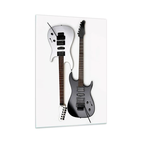 Obraz na skle - Harmónia tvarov - 50x70 cm