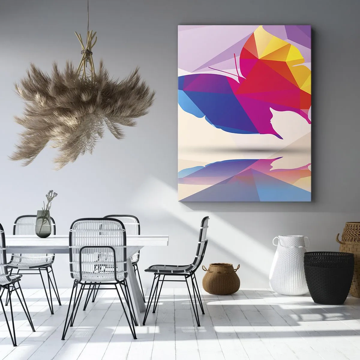 Obraz na plátne - Motýlia dúha - 50x70 cm